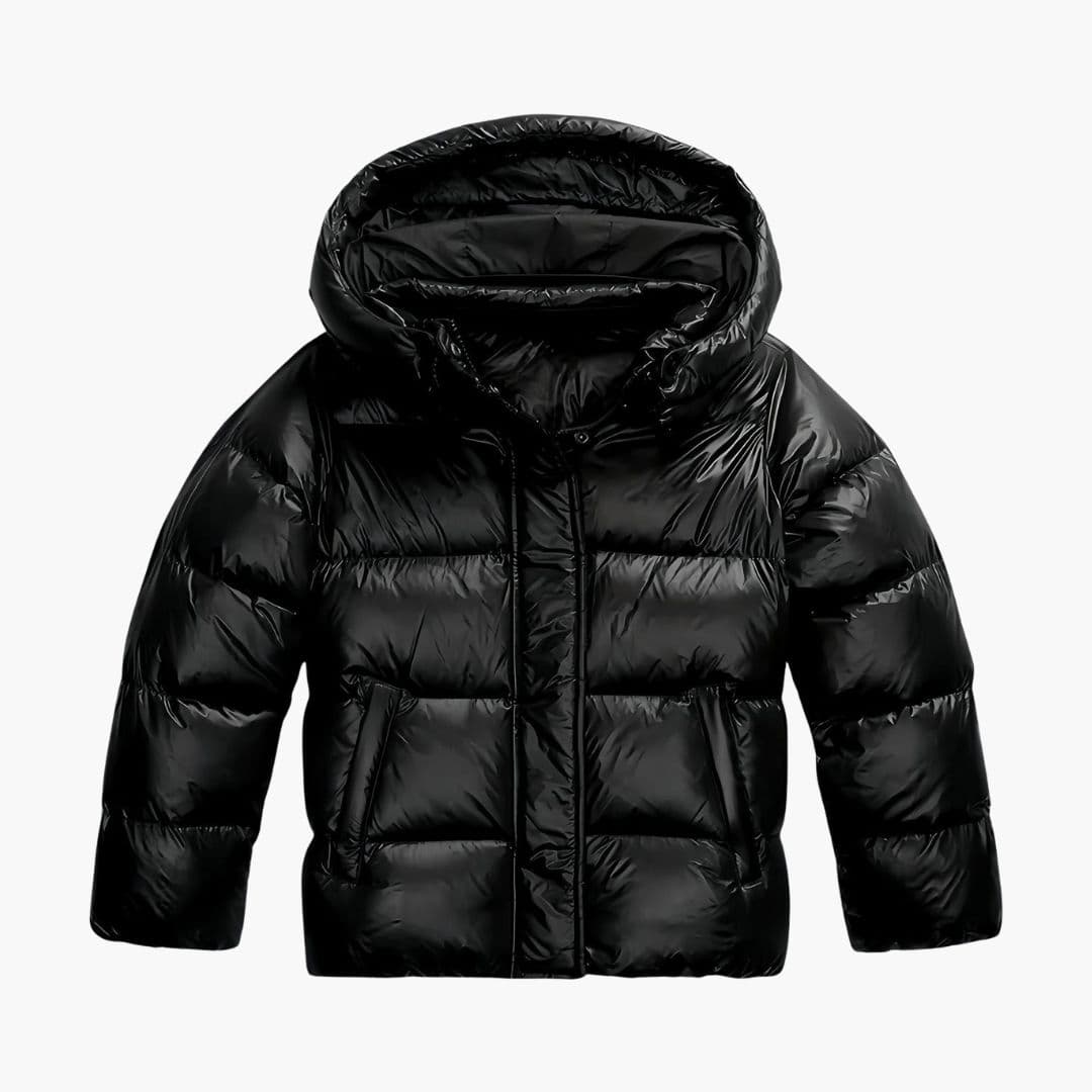 Womens Hooded Puffer Jacket Insulated Warm Fit