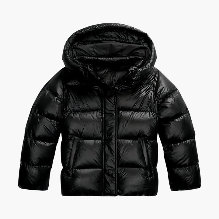 Womens Hooded Puffer Jacket Insulated Warm Fit