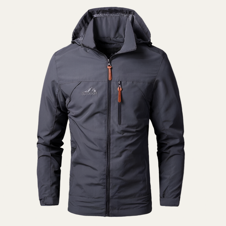 Mens Hooded Windbreaker Waterproof Military Style