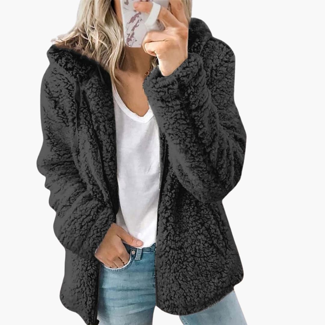 Womens Open Front Hoodie Lightweight Relaxed Fit