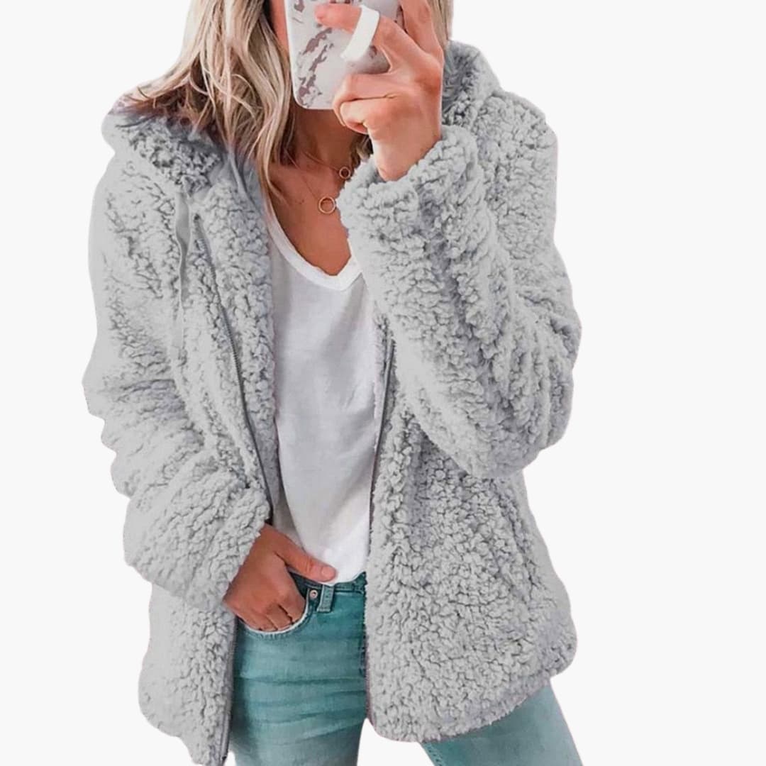 Womens Open Front Hoodie Lightweight Relaxed Fit