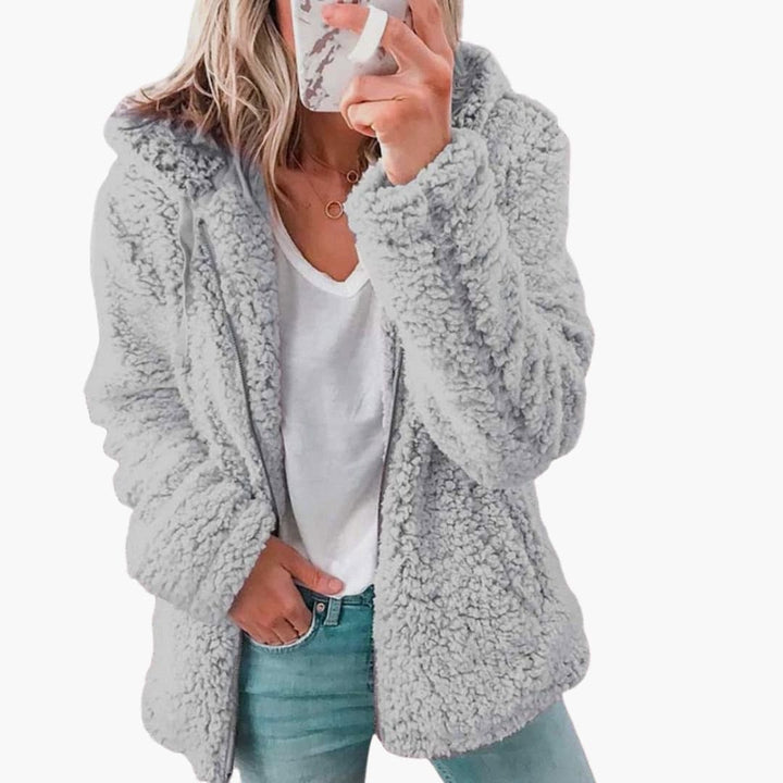 Womens Open Front Hoodie Lightweight Relaxed Fit