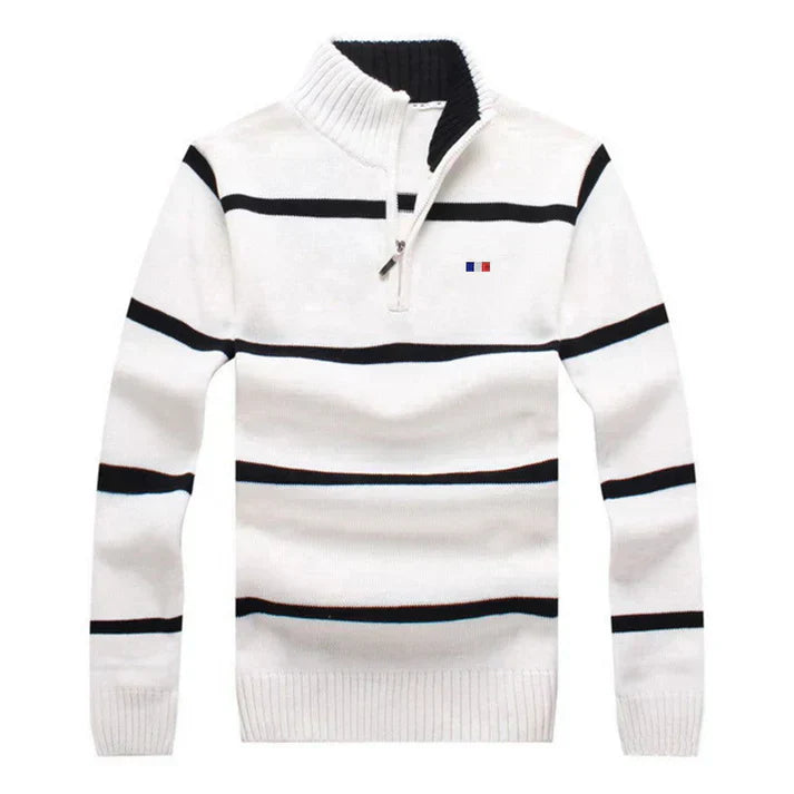 Mens Collared Jumper Knit Fit