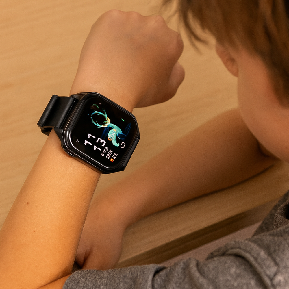 Kids Fitness Tracker Watch Interactive Touch Screen Design - BritishMode