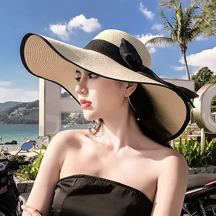 Womens Sun Hat with Flexible Brim Minimalist Crown