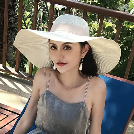 Womens Sun Hat with Flexible Brim Minimalist Crown