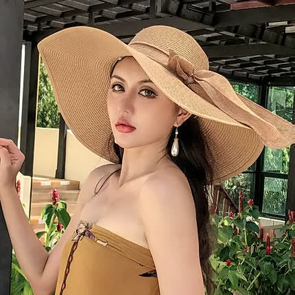 Womens Sun Hat with Flexible Brim Minimalist Crown