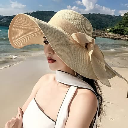 Womens Sun Hat with Flexible Brim Minimalist Crown - BritishMode
