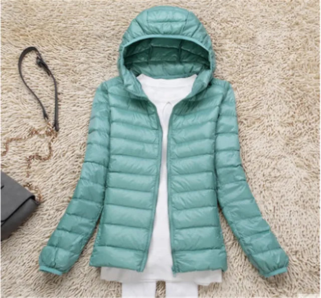 Womens Down Jacket Waterproof Warm Fit