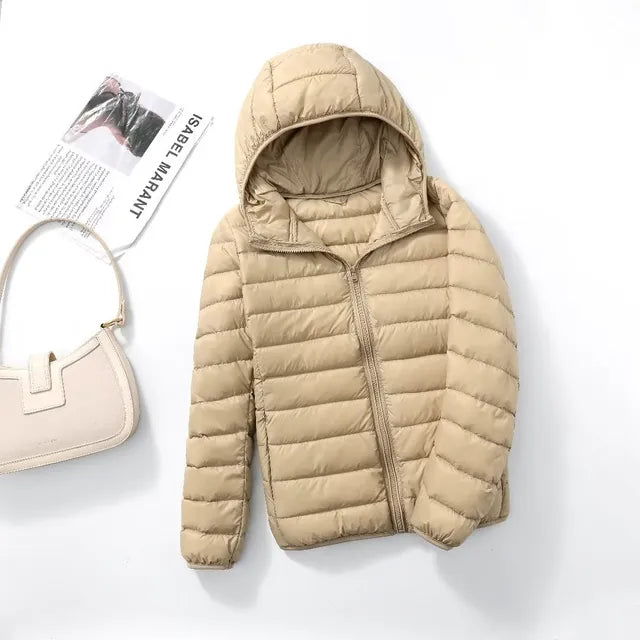 Womens Down Jacket Waterproof Warm Fit