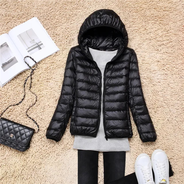 Womens Down Jacket Waterproof Warm Fit - BritishMode