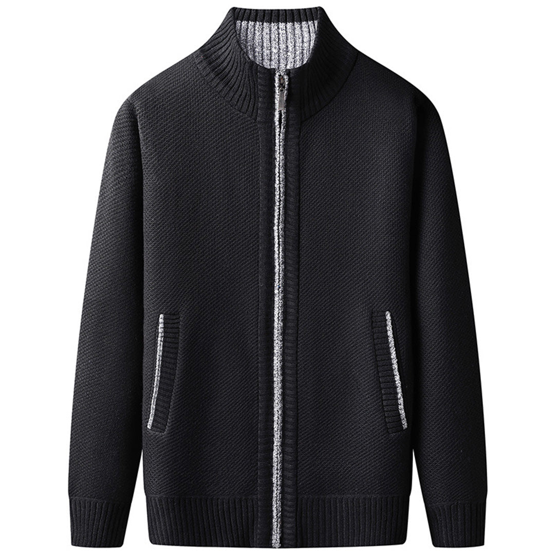 Mens Waterproof Jacket with Zipper Closure
