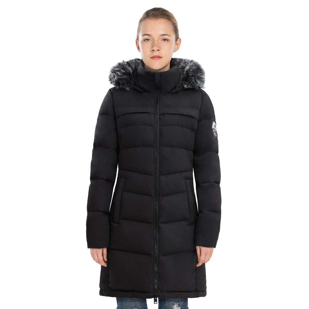 Womens Insulated Down Puffer Coat Waterproof Thick Parka