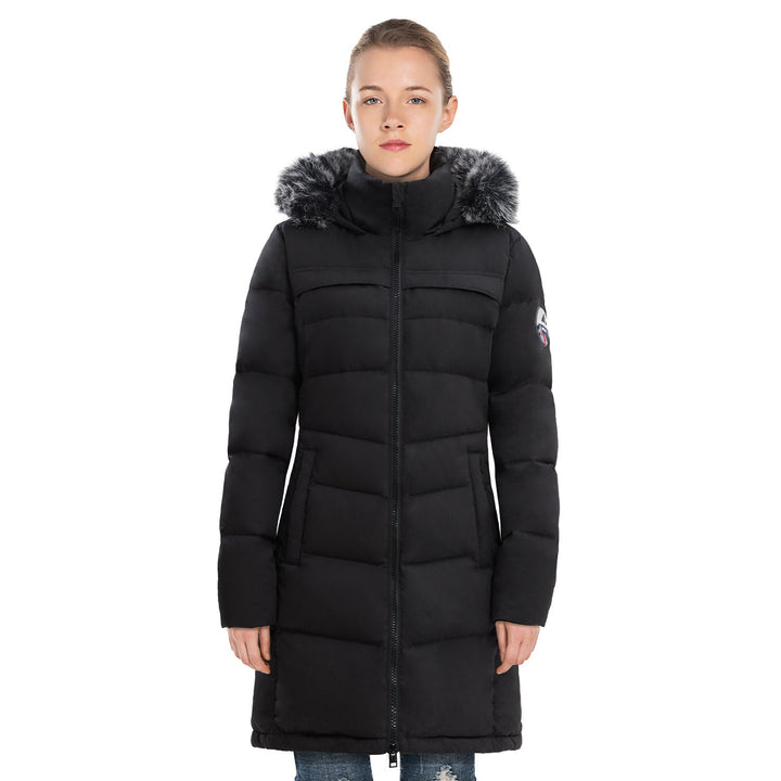 Womens Insulated Down Puffer Coat Waterproof Thick Parka
