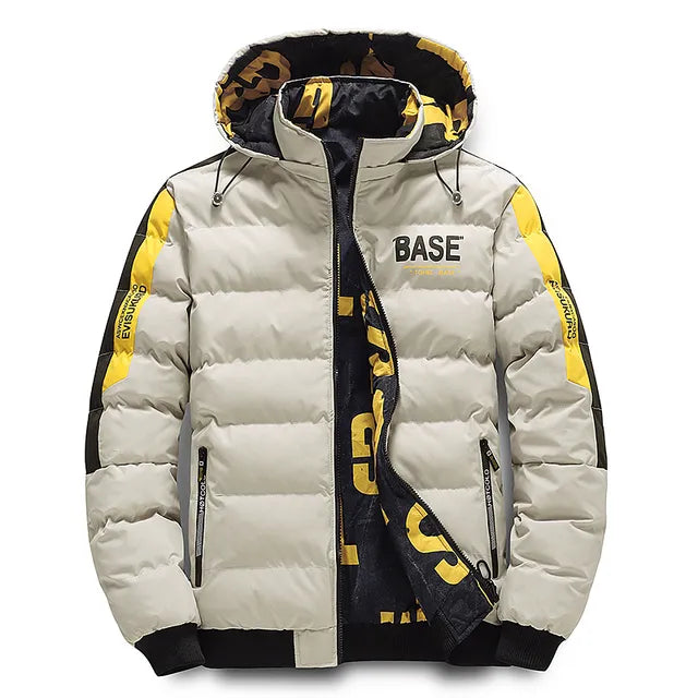 Mens Winter Jacket Padded Warm Fit