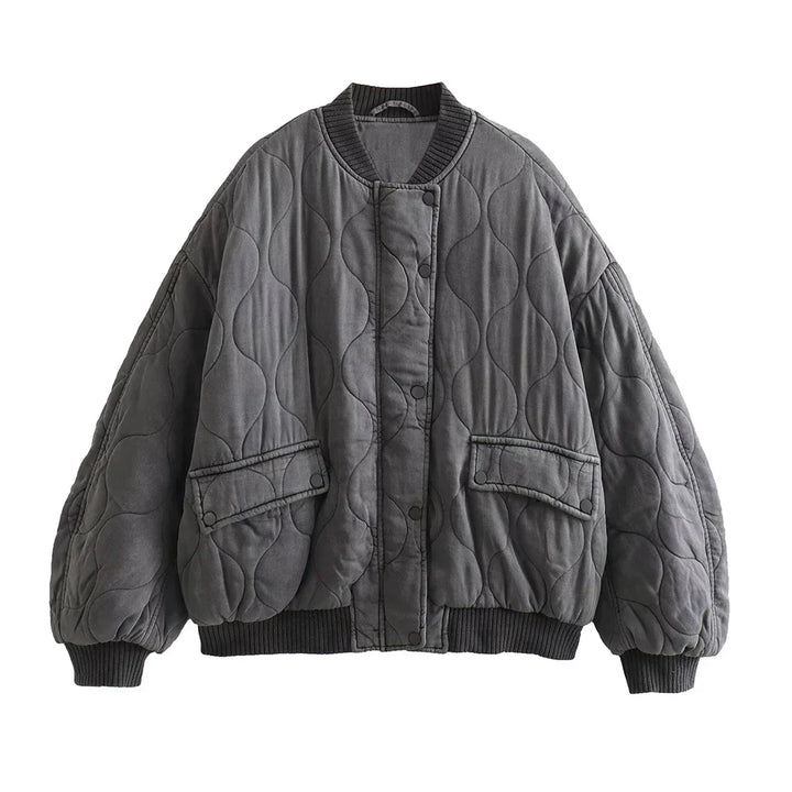 Womens Puffer Jacket Insulated Relaxed Fit Winter - BritishMode