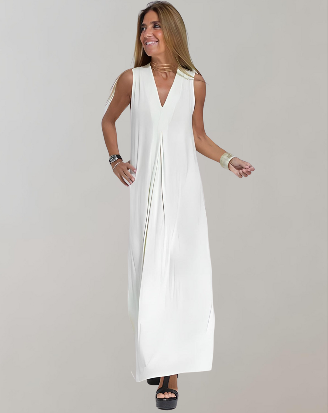 Womens Maxi Dress V-Neck Summer Style