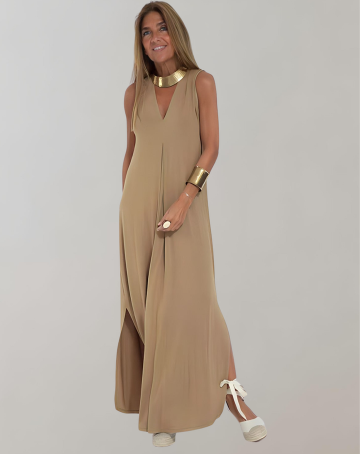 Womens Maxi Dress V-Neck Summer Style
