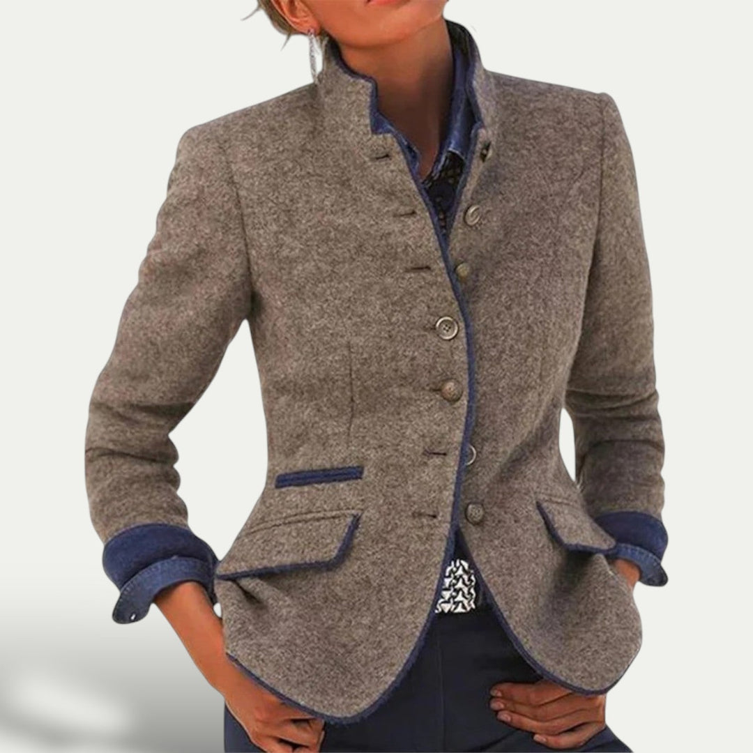 Womens Wool Blazer Tailored Fit