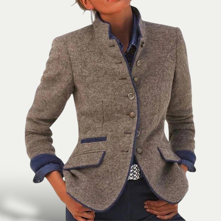 Womens Wool Blazer Tailored Fit