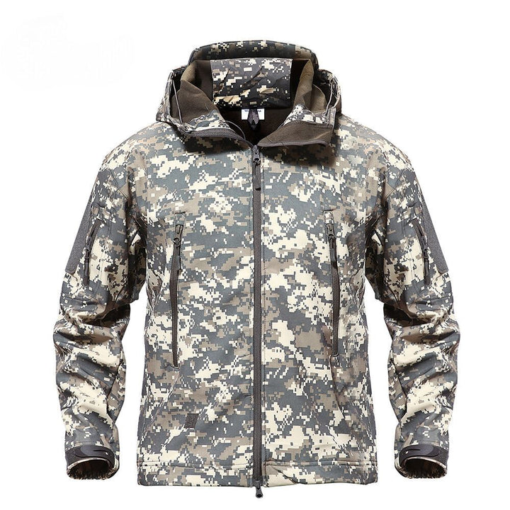 Mens Thermal Fleece Jacket Waterproof Windproof