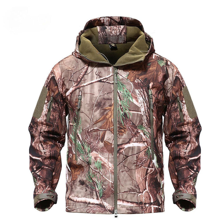 Mens Thermal Fleece Jacket Waterproof Windproof