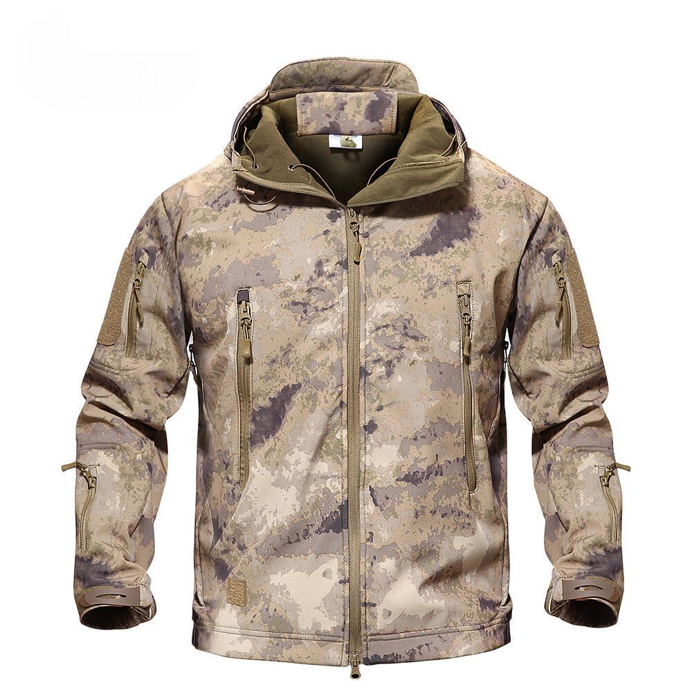 Mens Thermal Fleece Jacket Waterproof Windproof