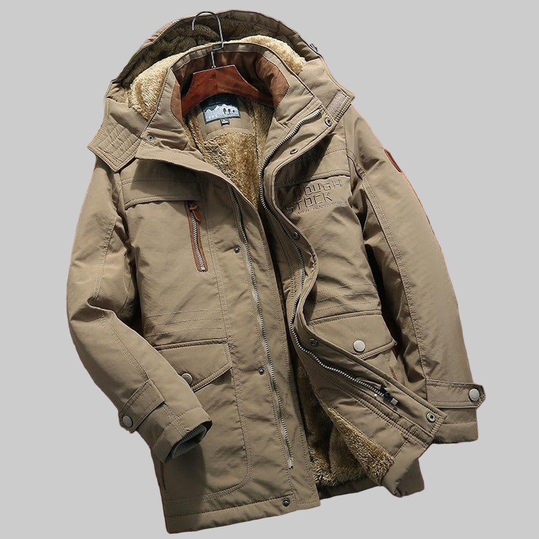Mens Quilted Jacket with Hooded Design
