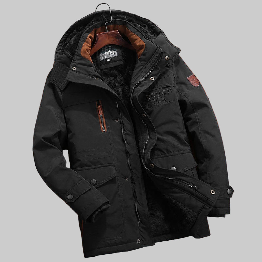 Mens Quilted Jacket with Hooded Design - BritishMode