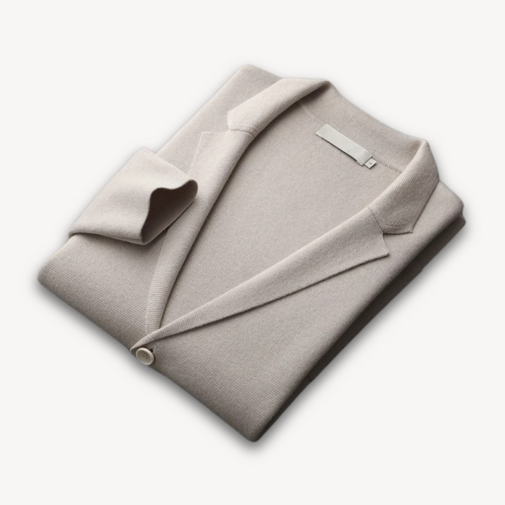 Mens Casual Blazer Cashmere Wool Blend Lightweight