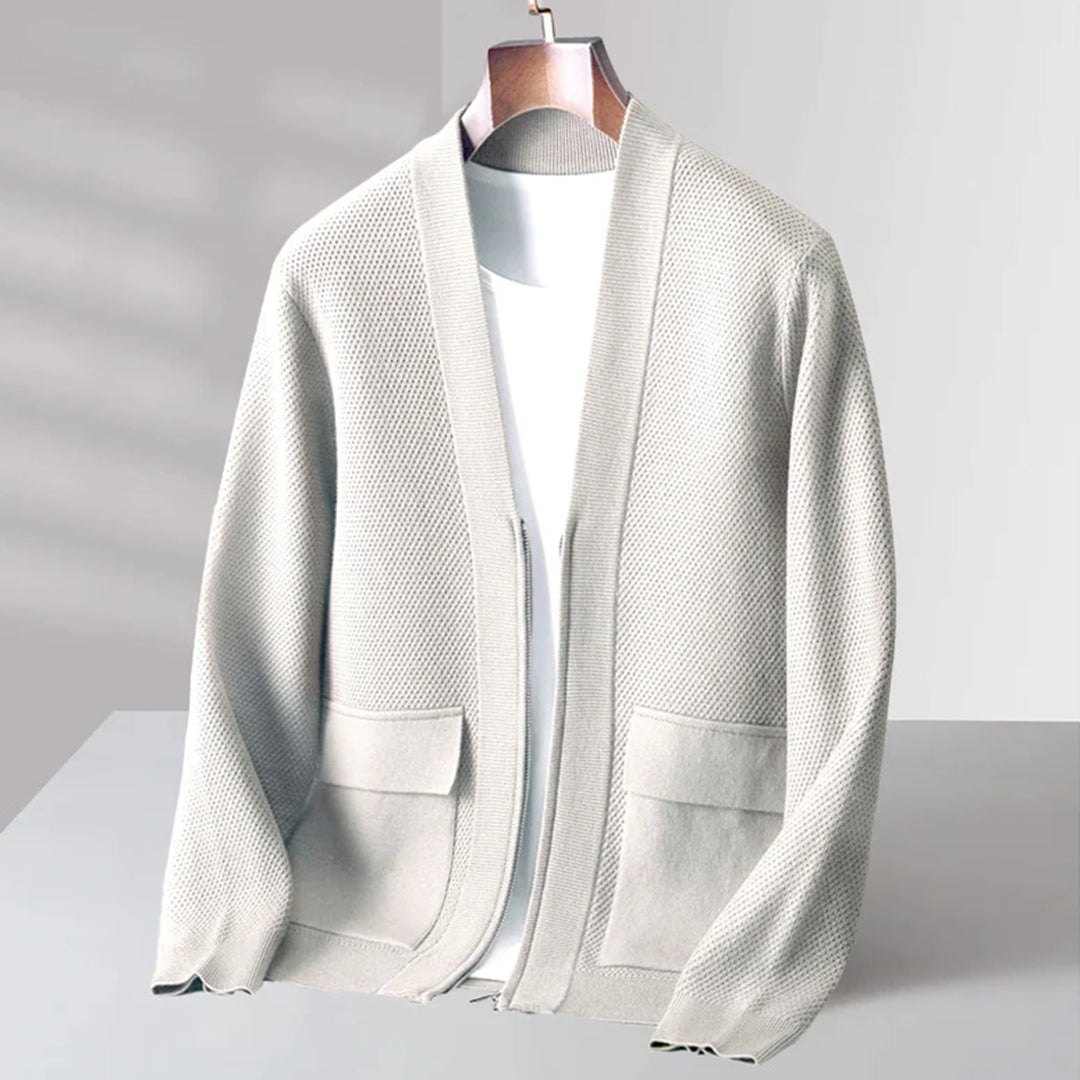 Unisex Wool Blend Cardigan Classic Fit