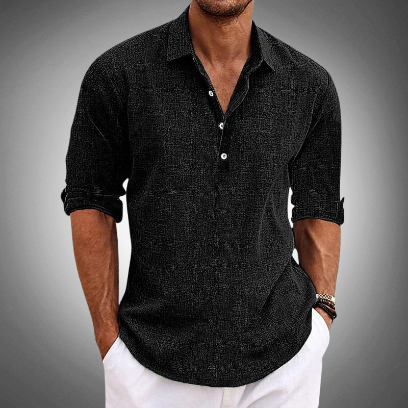 Mens Classic Linen Shirt Regular Fit