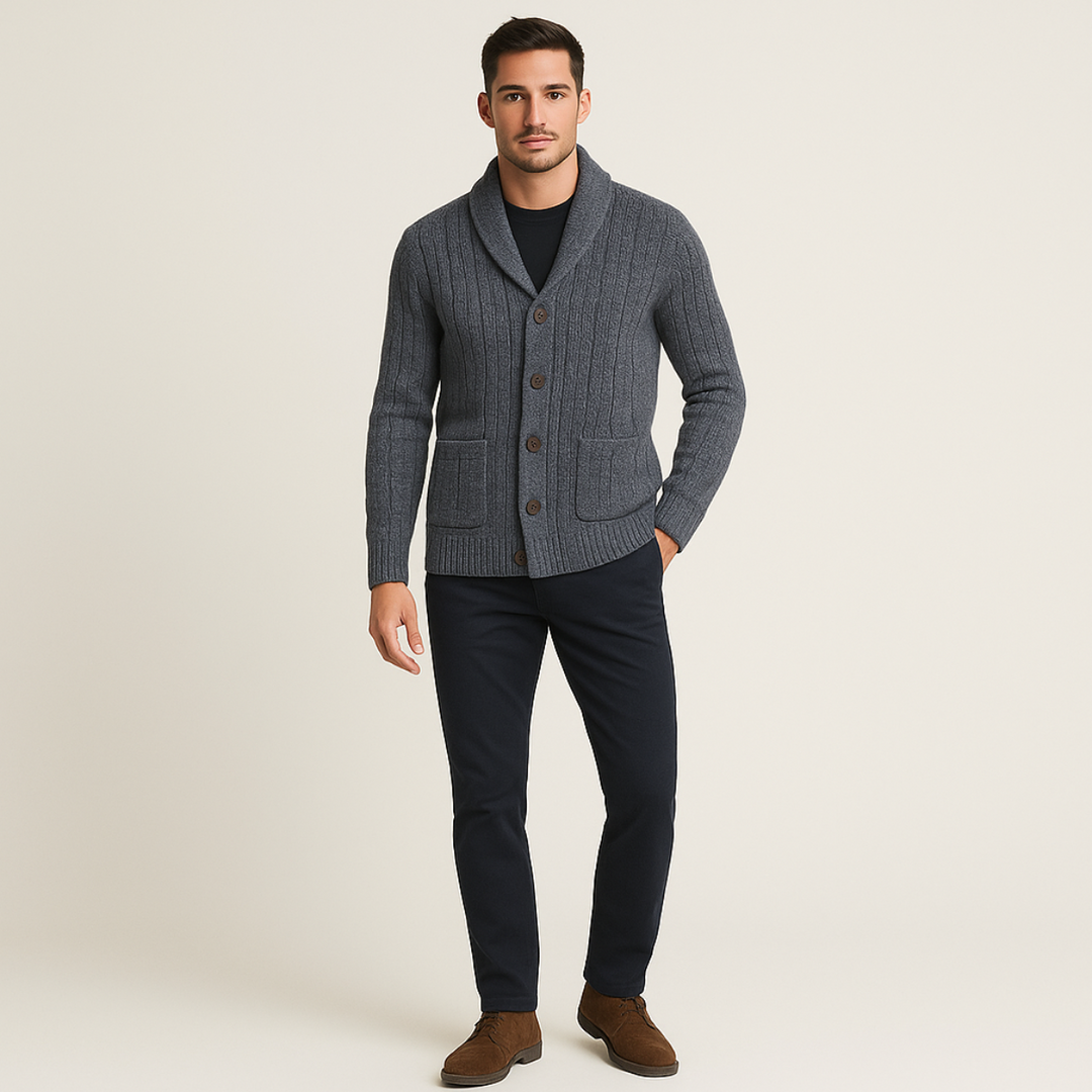 Mens Cashmere Cardigan Classic Fit