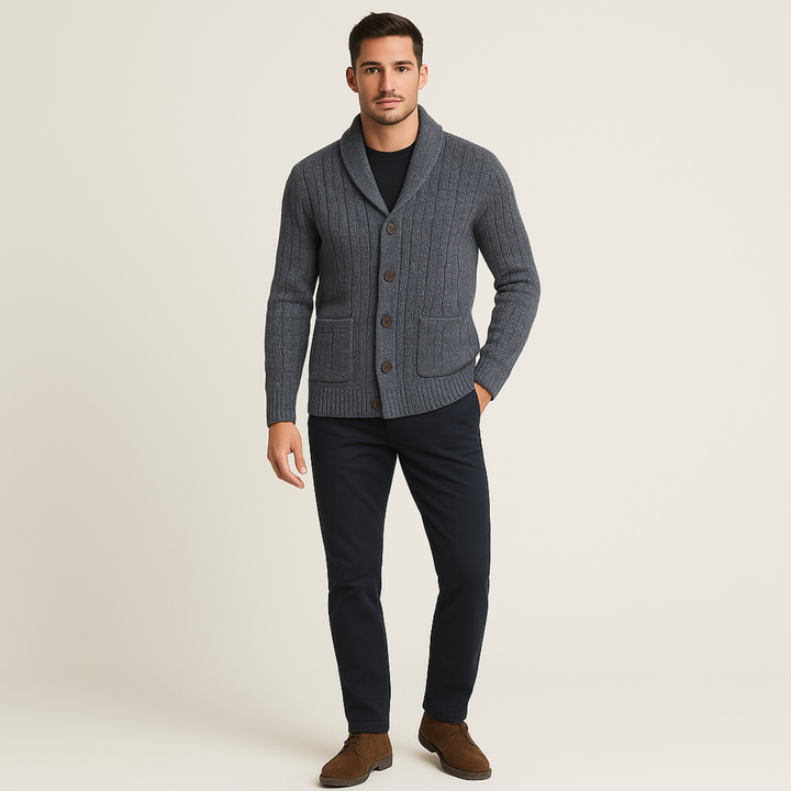 Mens Cashmere Cardigan Classic Fit