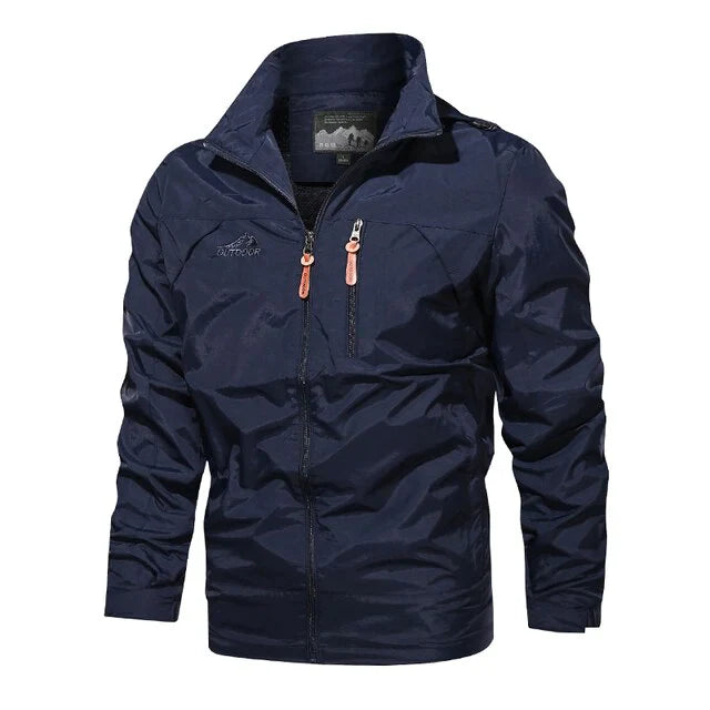 Unisex Wind Jacket Polyester Blend Lightweight Windproof - BritishMode