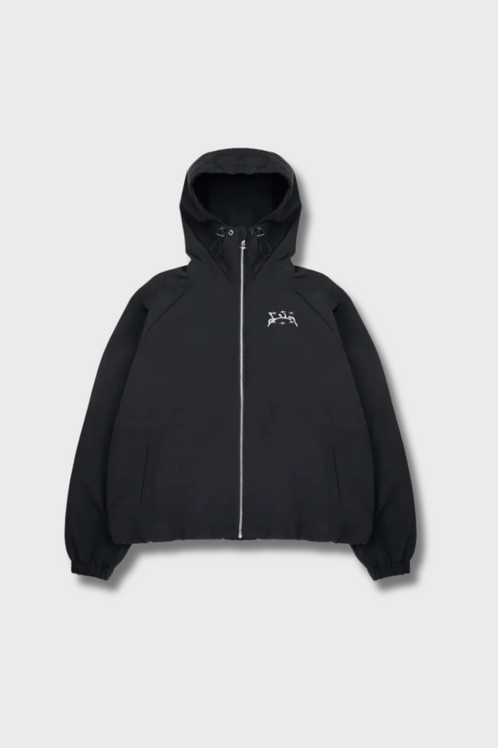 Unisex Windbreaker Jacket Water-Repellent Hooded Zip Front - BritishMode