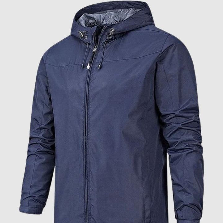 Mens Hooded Jacket Water Resistant Outdoor