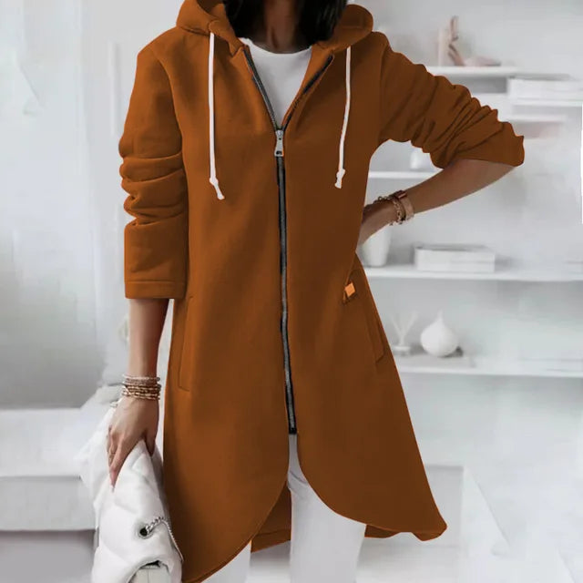 Womens Hooded Jacket Soft Cozy Fit with Pockets