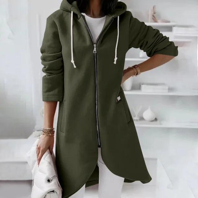 Womens Hooded Jacket Soft Cozy Fit with Pockets