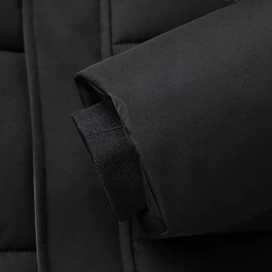 Mens Insulated Puffer Jacket with Hood Technical Fit