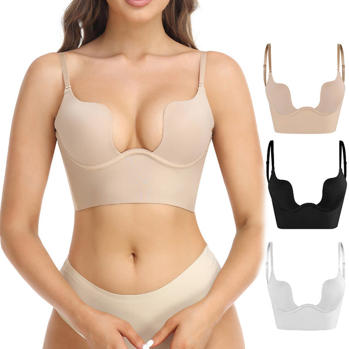 Womens Seamless Backless Bra with Invisible Support Comfortable Fit