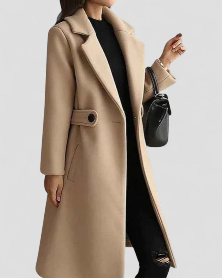 Womens Mid-Length Overcoat Classic Fit