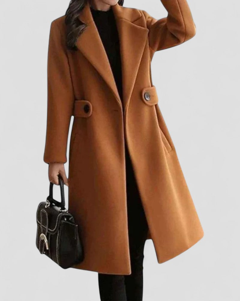 Womens Mid-Length Overcoat Classic Fit