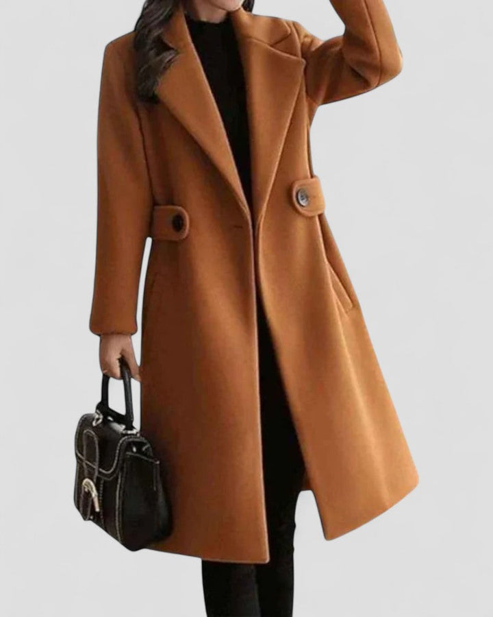 Womens Mid-Length Overcoat Classic Fit