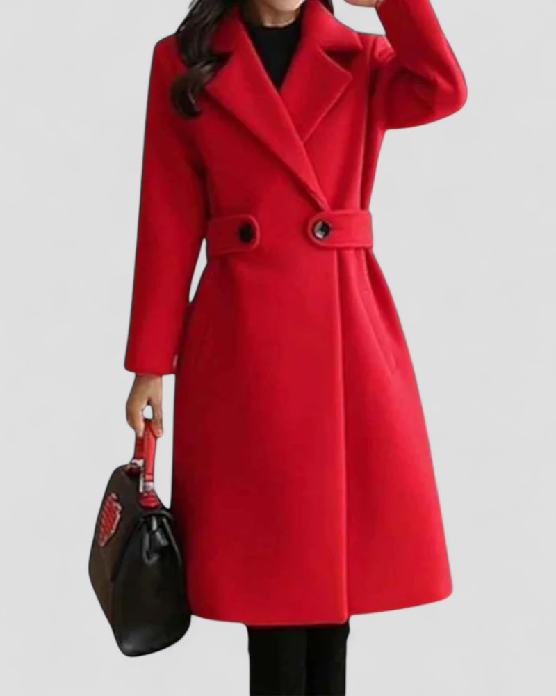 Womens Mid-Length Overcoat Classic Fit