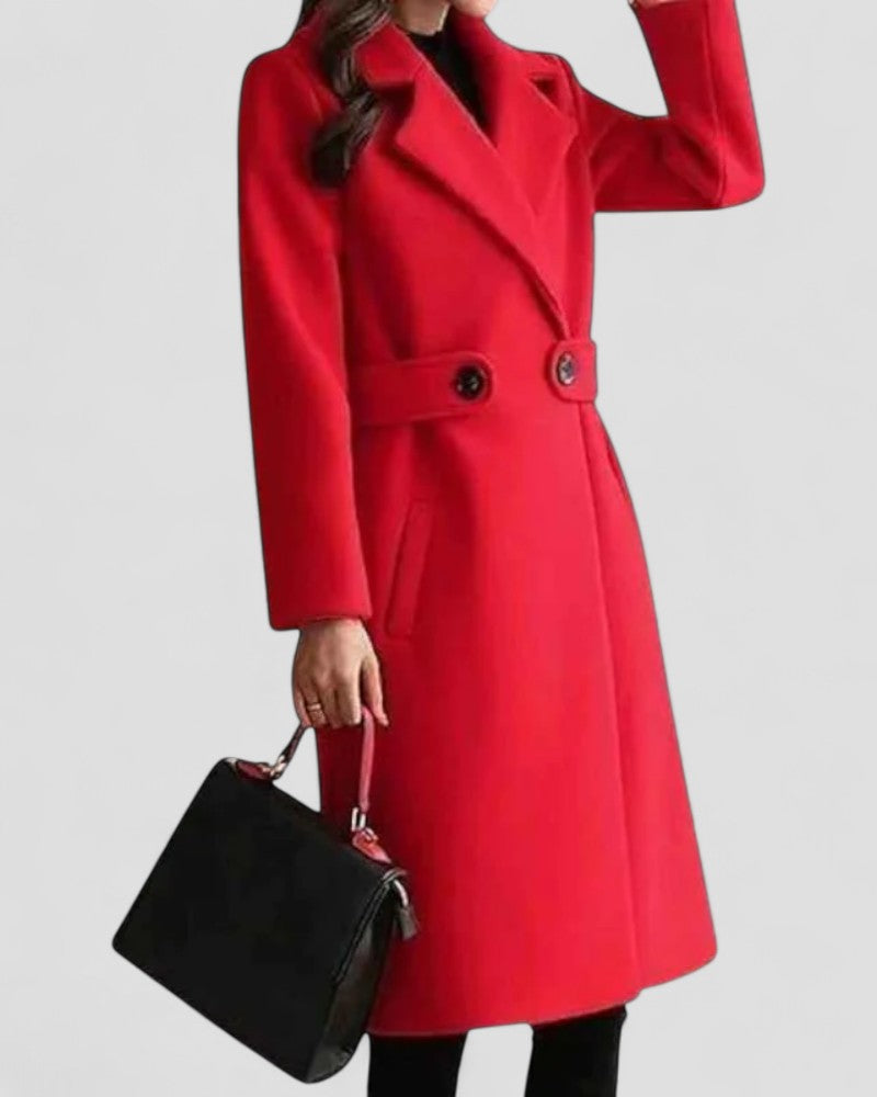 Womens Mid-Length Overcoat Classic Fit