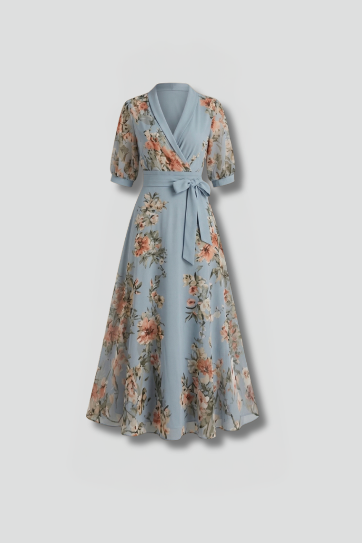 Womens Floral Dress with Everyday Elegant Fit - BritishMode