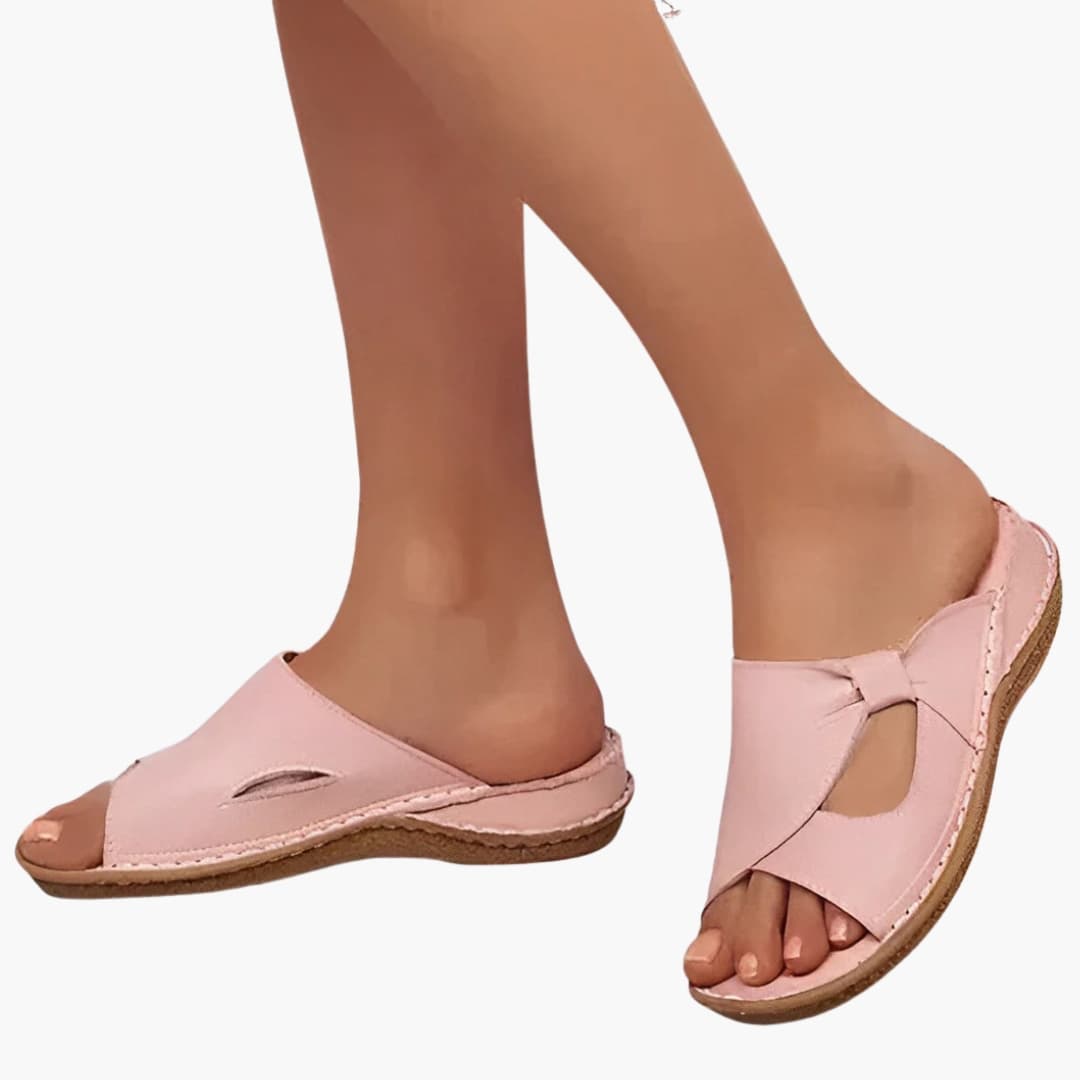 Womens Orthopedic Sandals with Contoured Sole Slip-On - BritishMode