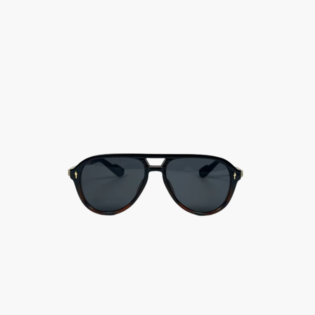 Womens Pilot Sunglasses UV Protection Bold Brow Line