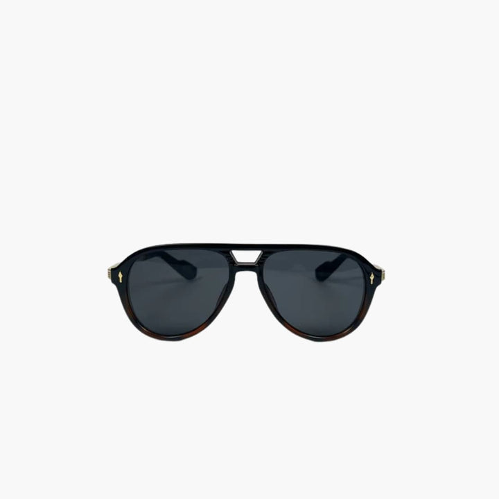 Womens Pilot Sunglasses UV Protection Bold Brow Line